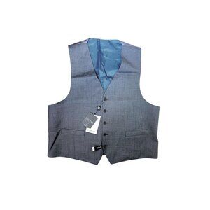 Lauren Ralph Lauren Ultraflex Suit Vest XL Gray Wool Blend Adjustable Back